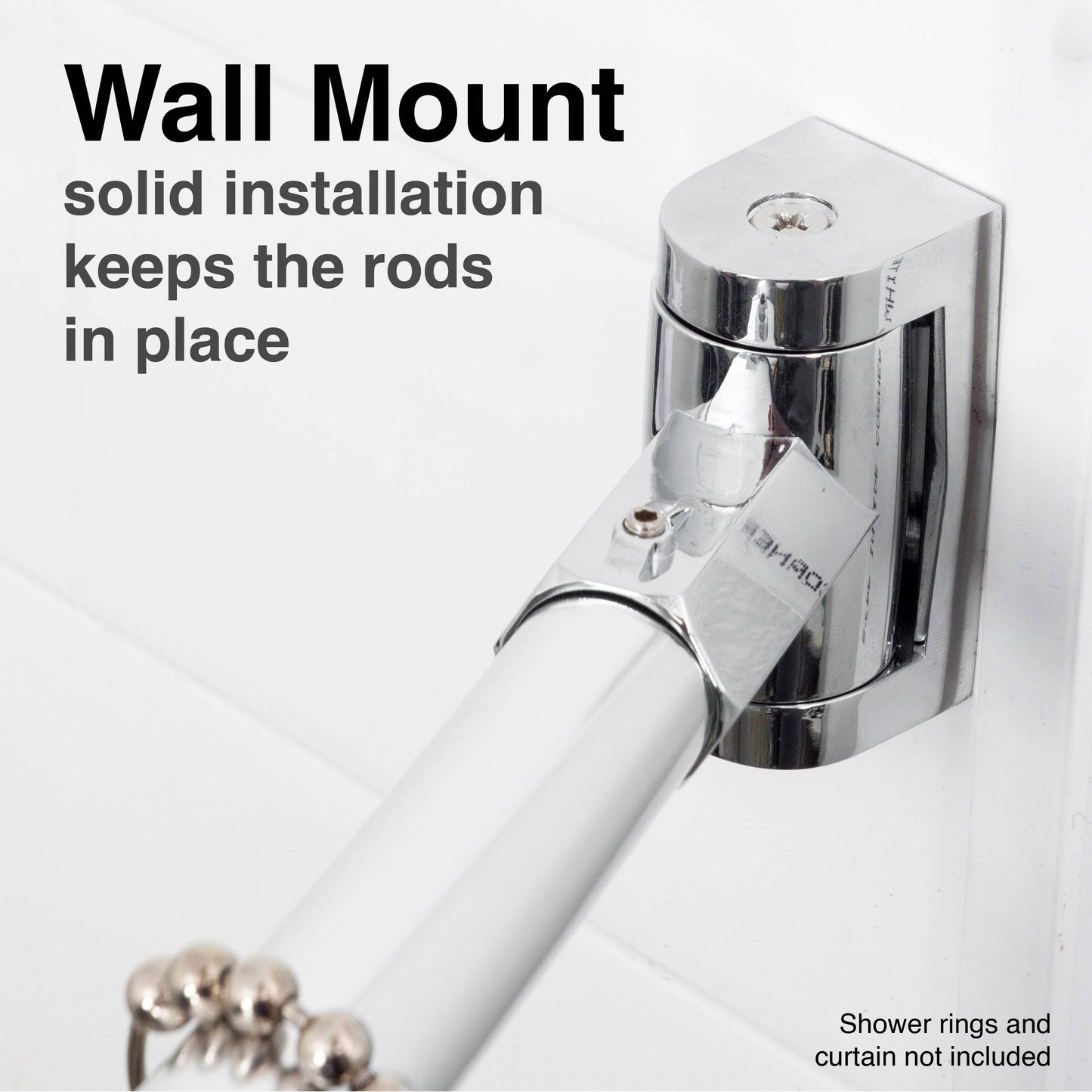 36 in. to 61 in. Curved Shower Rod (Chrome Finish) - Utility-Sink.com