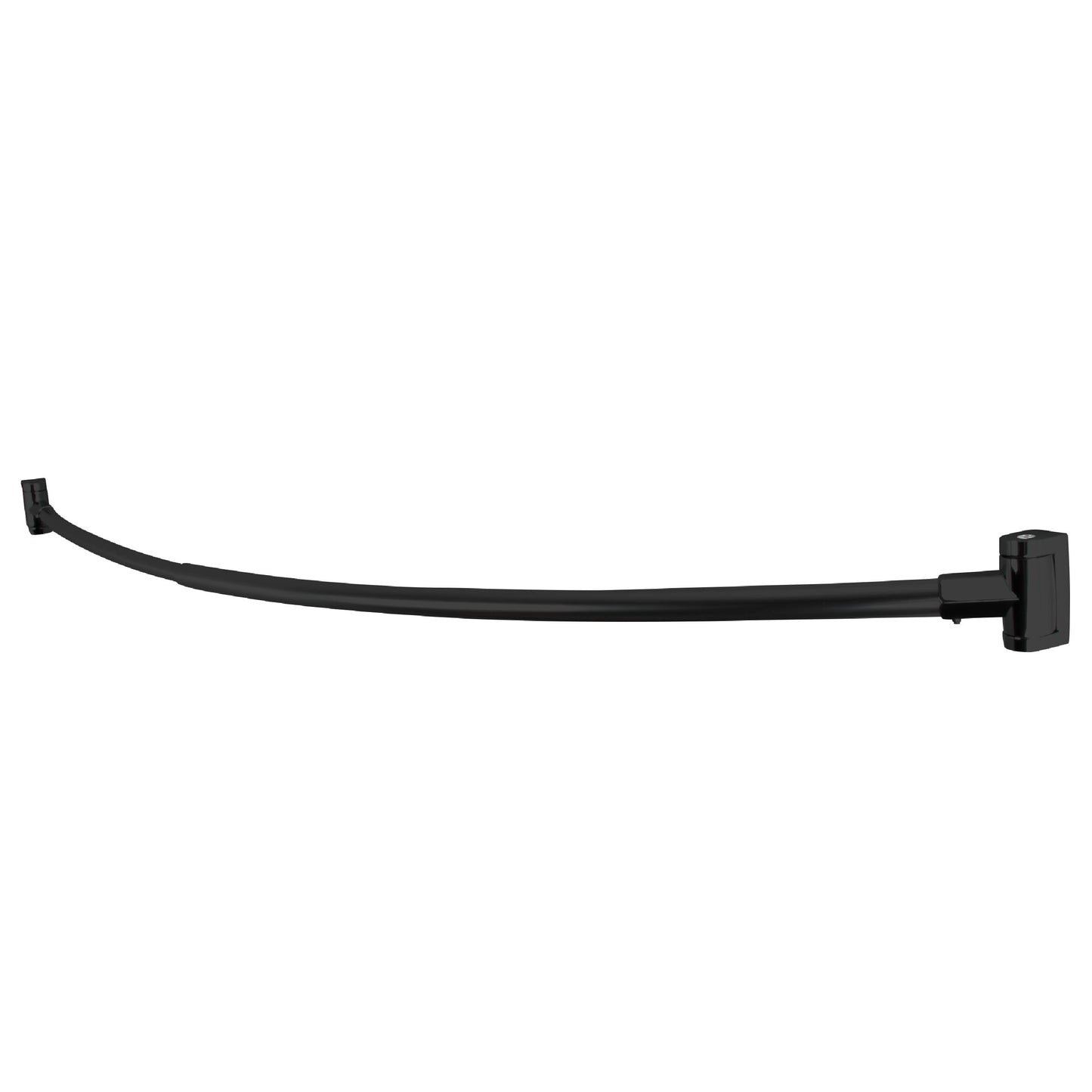 36 in. to 61 in. Curved Shower Rod (Black Finish) - Utility-Sink.com