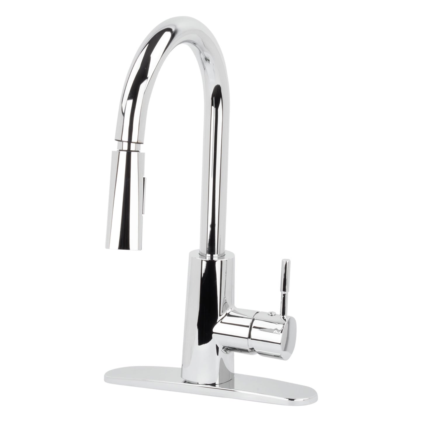 Tehila Chrome Finish High-Arc Pull-Down Faucet - Utility sinks vanites Tehila
