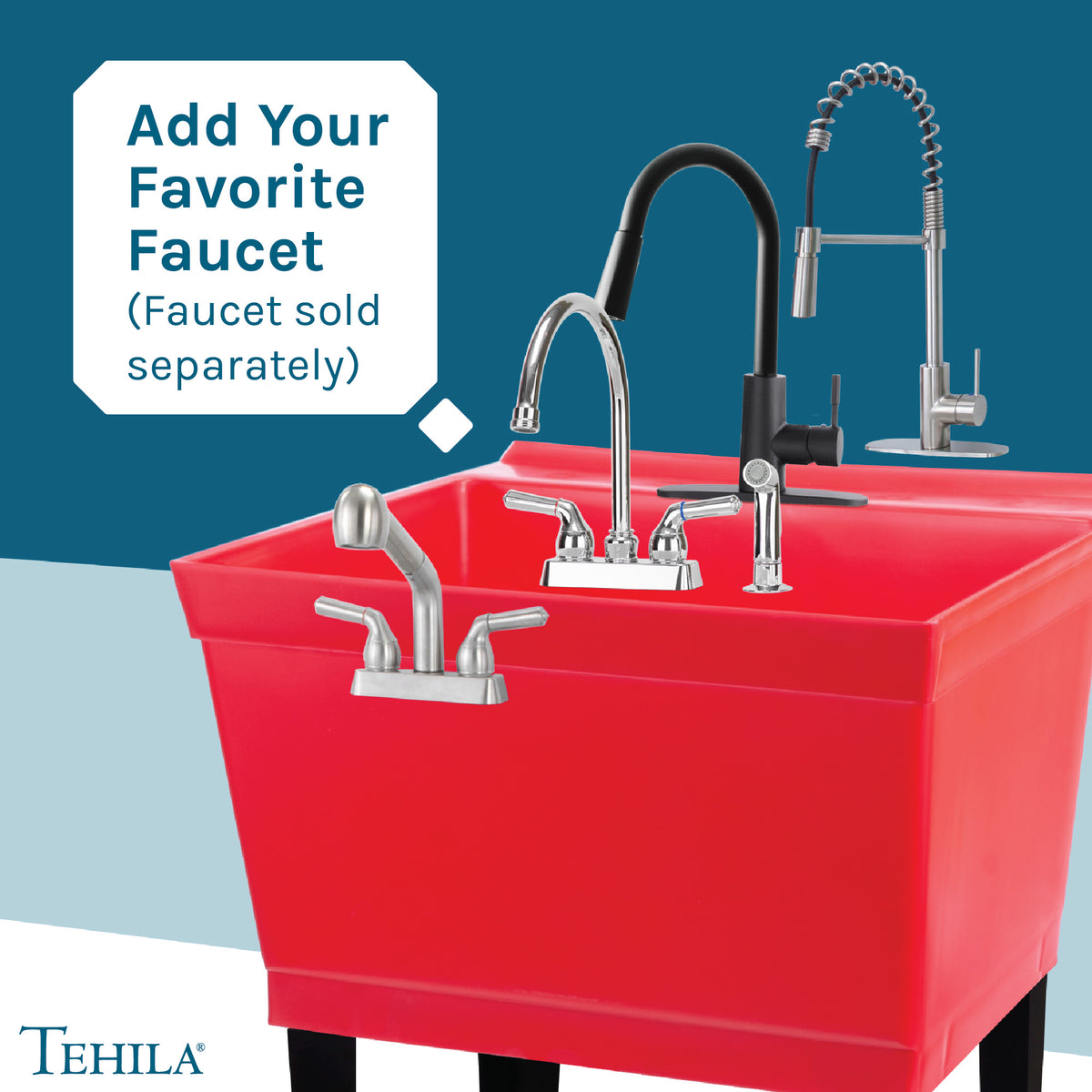 Standard Utility Sink Add Your Favorite Faucet (Faucet Sold Separately)