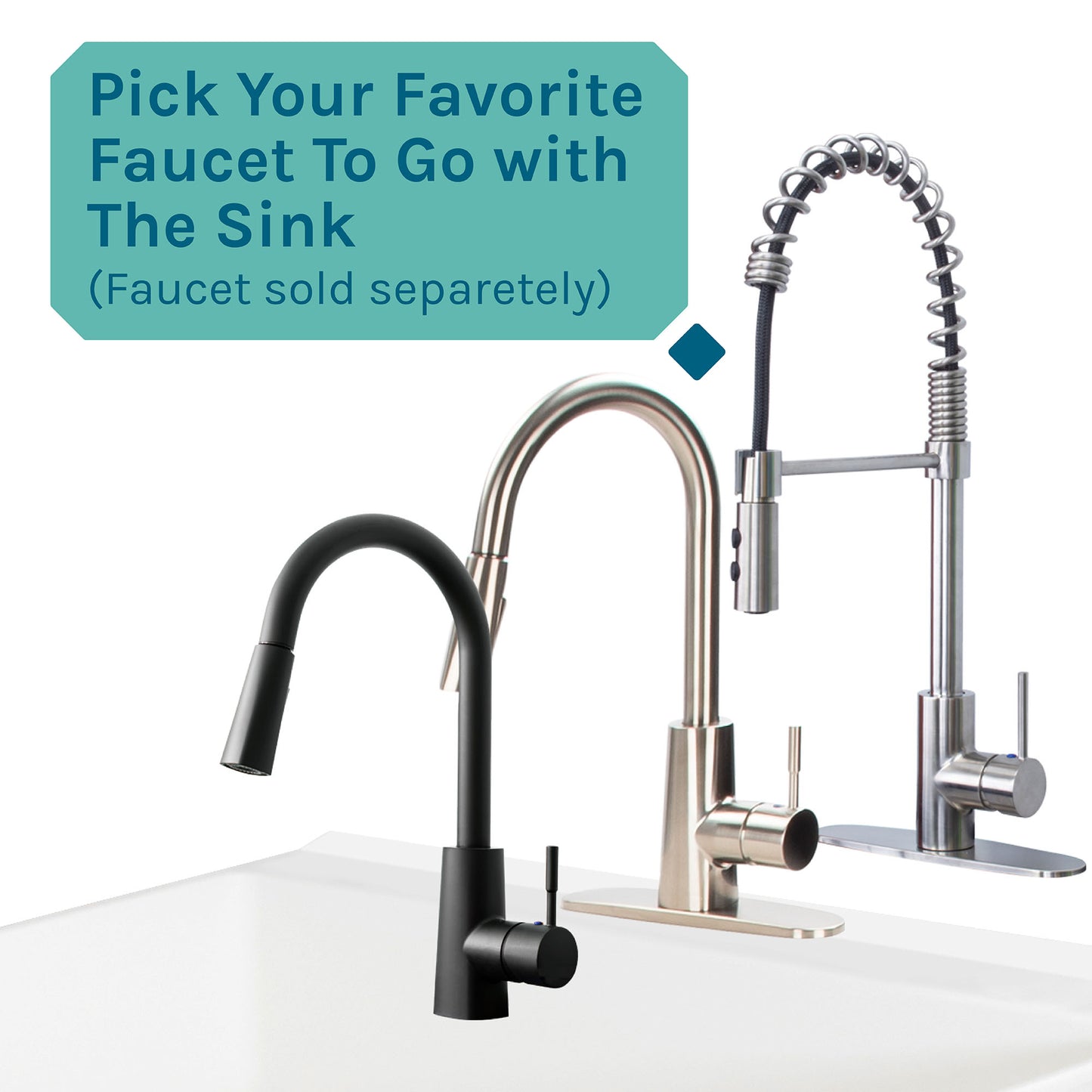 Tehila Standard Freestanding Black Utility Sink with Black Legs, Water Supply Lines Included - Utility sinks vanites Tehila