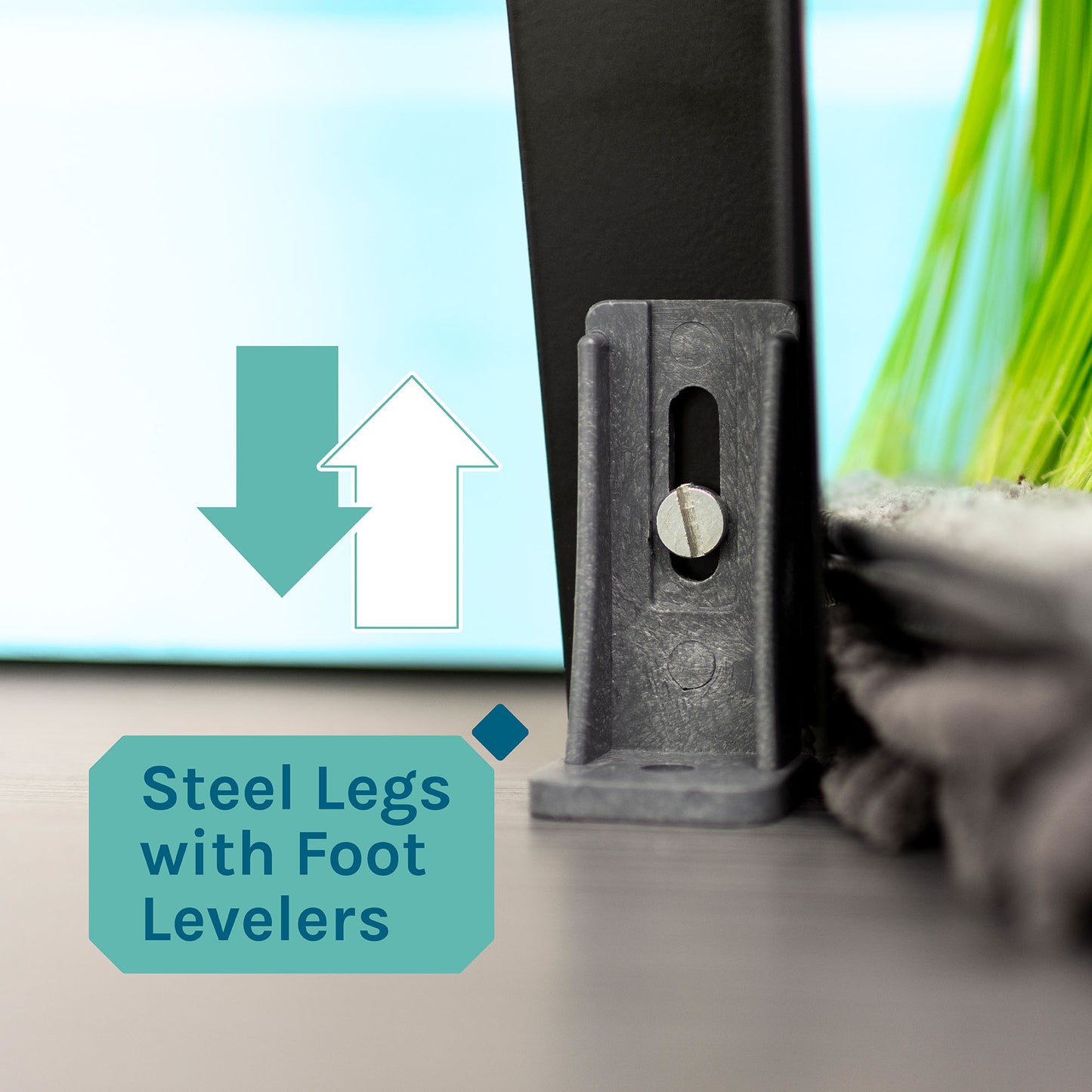 Tehila Standard Freestanding Black Utility Sink with Black Legs, Water Supply Lines Included - Utility sinks vanites Tehila