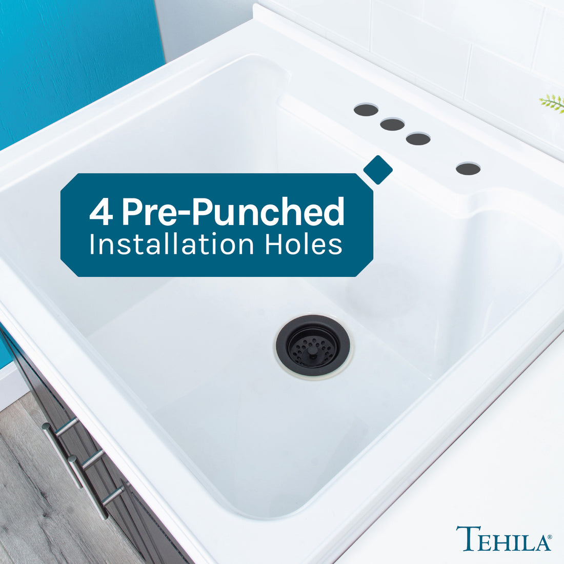 4 Pre-Punched Installation Holes