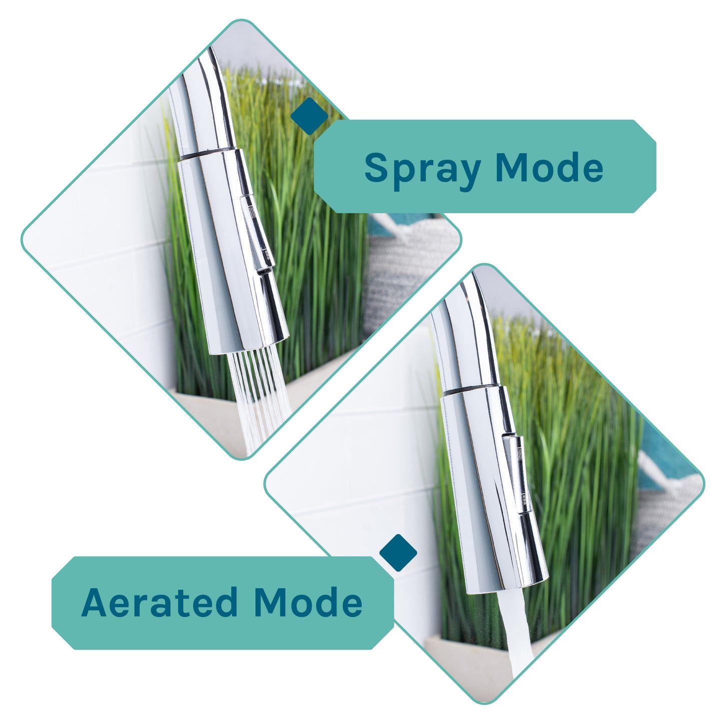 Tehila Black Vanity Cabinet and White Utility Sink with Chrome Finish High-Arc Pull-Down Faucet - Utility sinks vanites Tehila