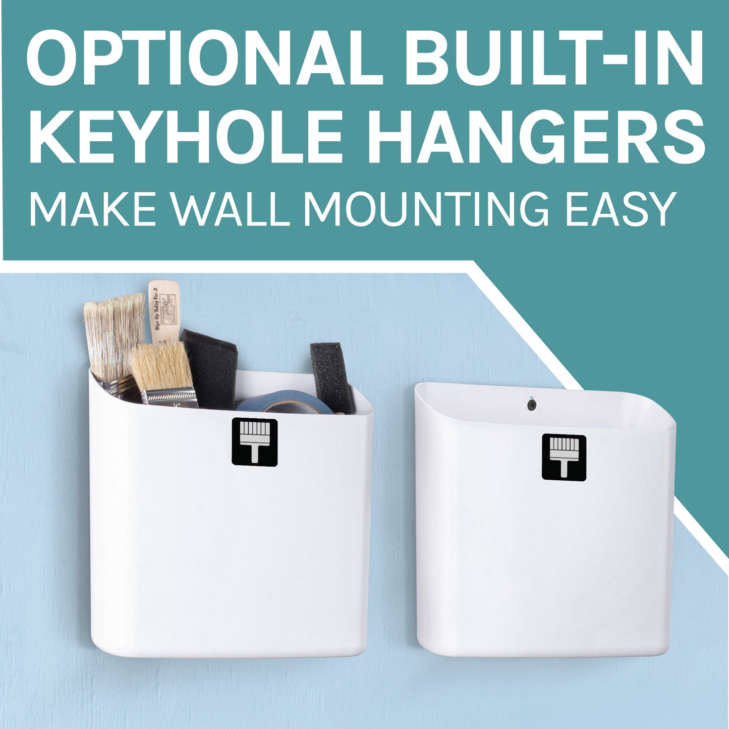 Large Magnetic Lint Bin (White) - Utility sinks vanites Tehila