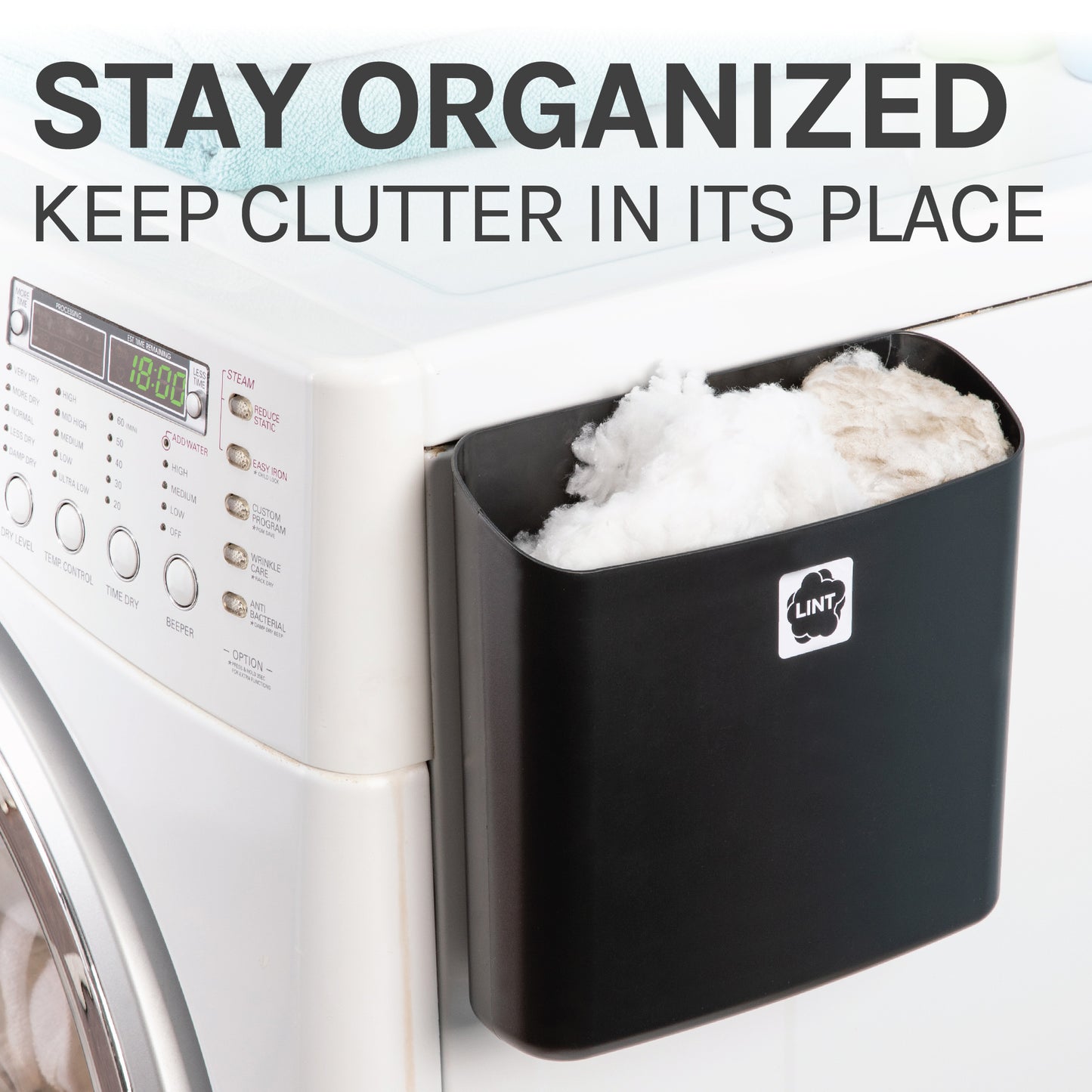 Magnetic Lint Bin Combo Pack (Black) - Utility sinks vanites Tehila