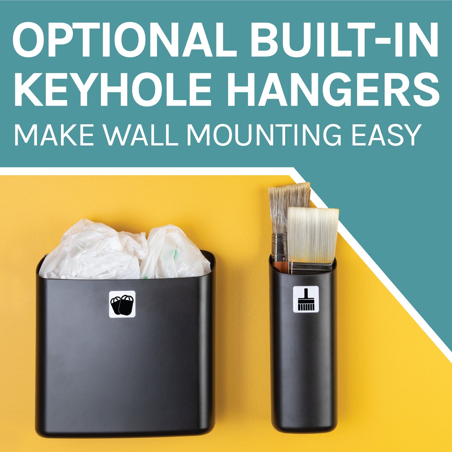 Magnetic Lint Bin Combo Pack (Black) - Utility sinks vanites Tehila