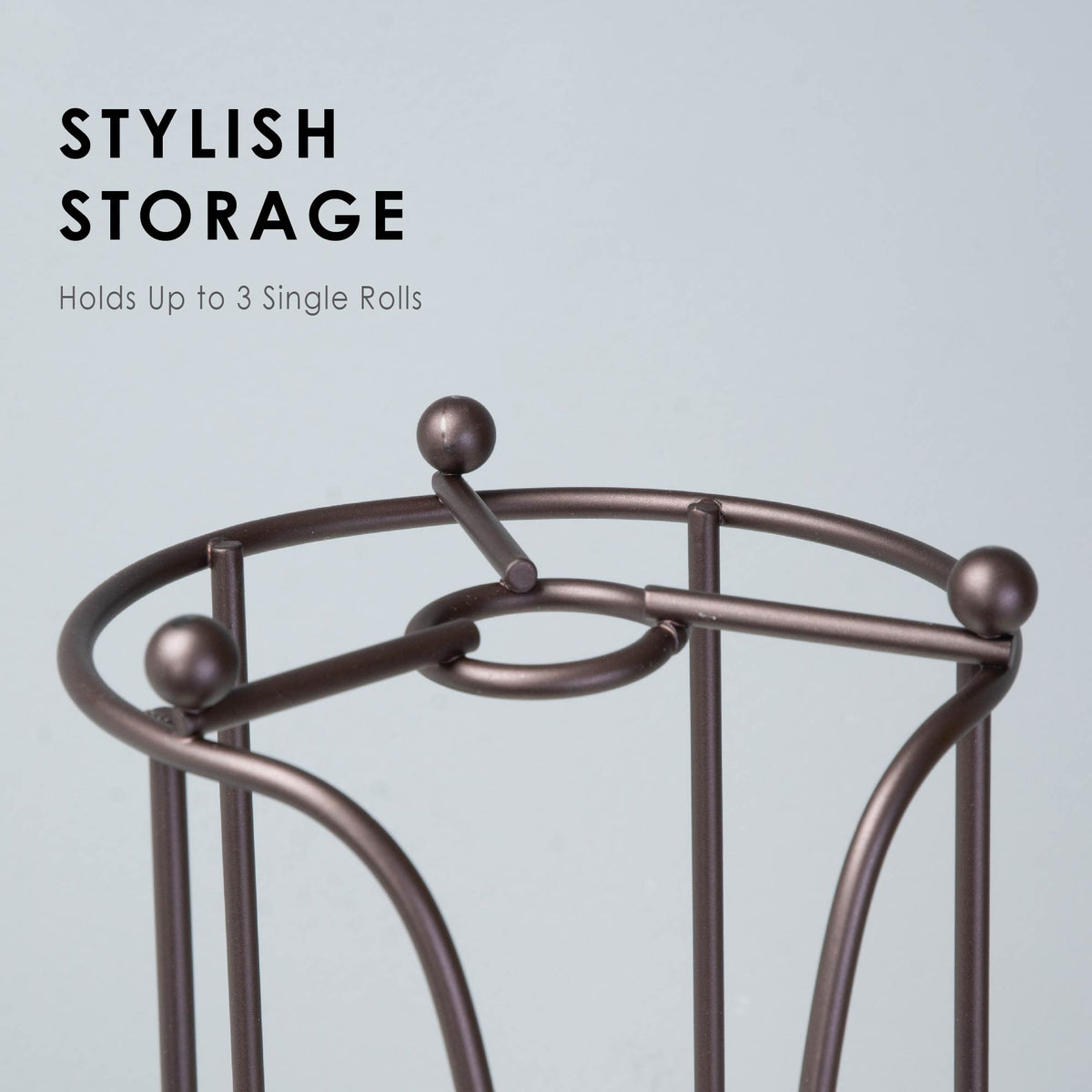 Freestanding Toilet Paper Holder for Standard Rolls (Oil-Rubbed Bronze Finish) - Utility sinks vanites Tehila
