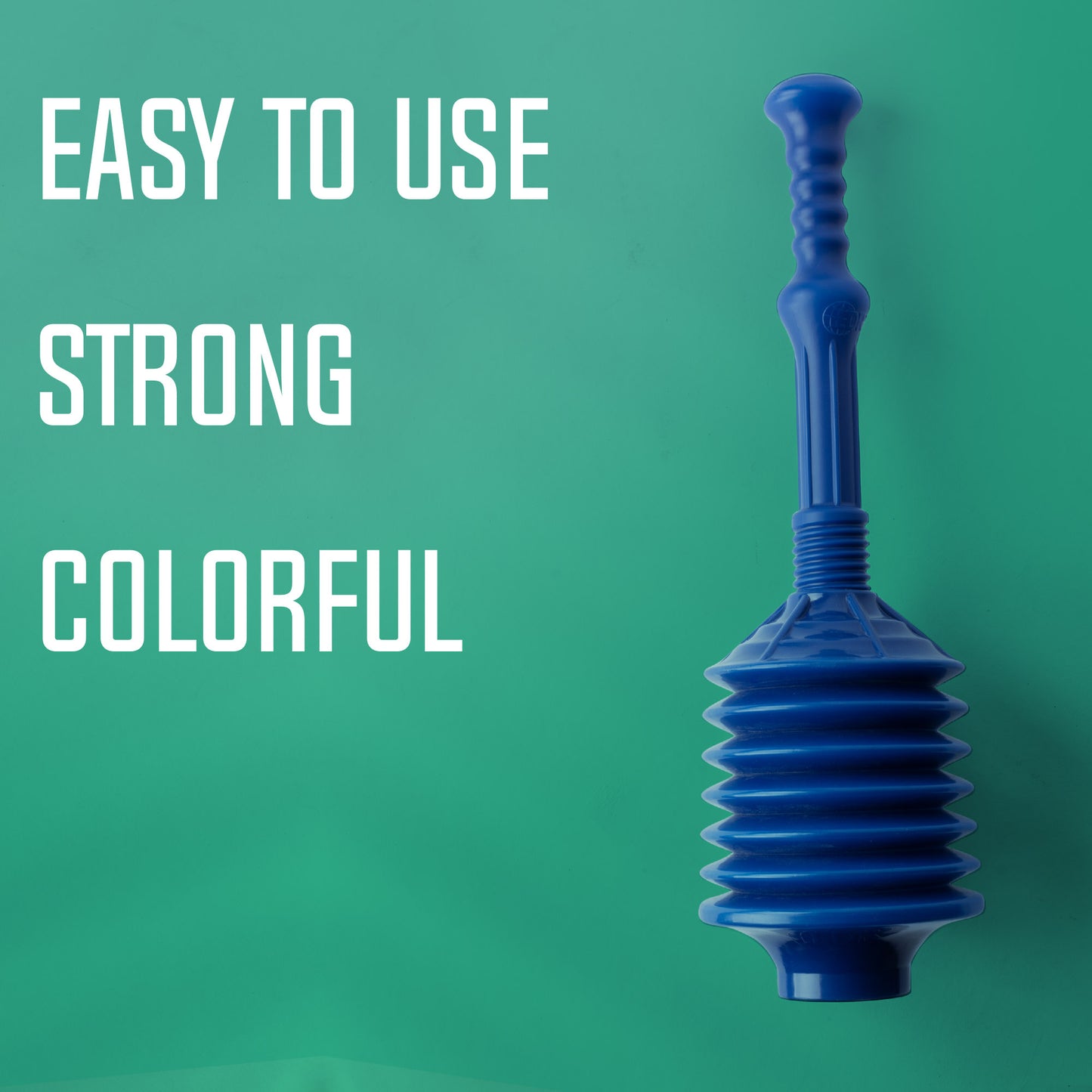 Bellows Accordion Toilet Plunger (Blue) - Utility sinks vanites Tehila