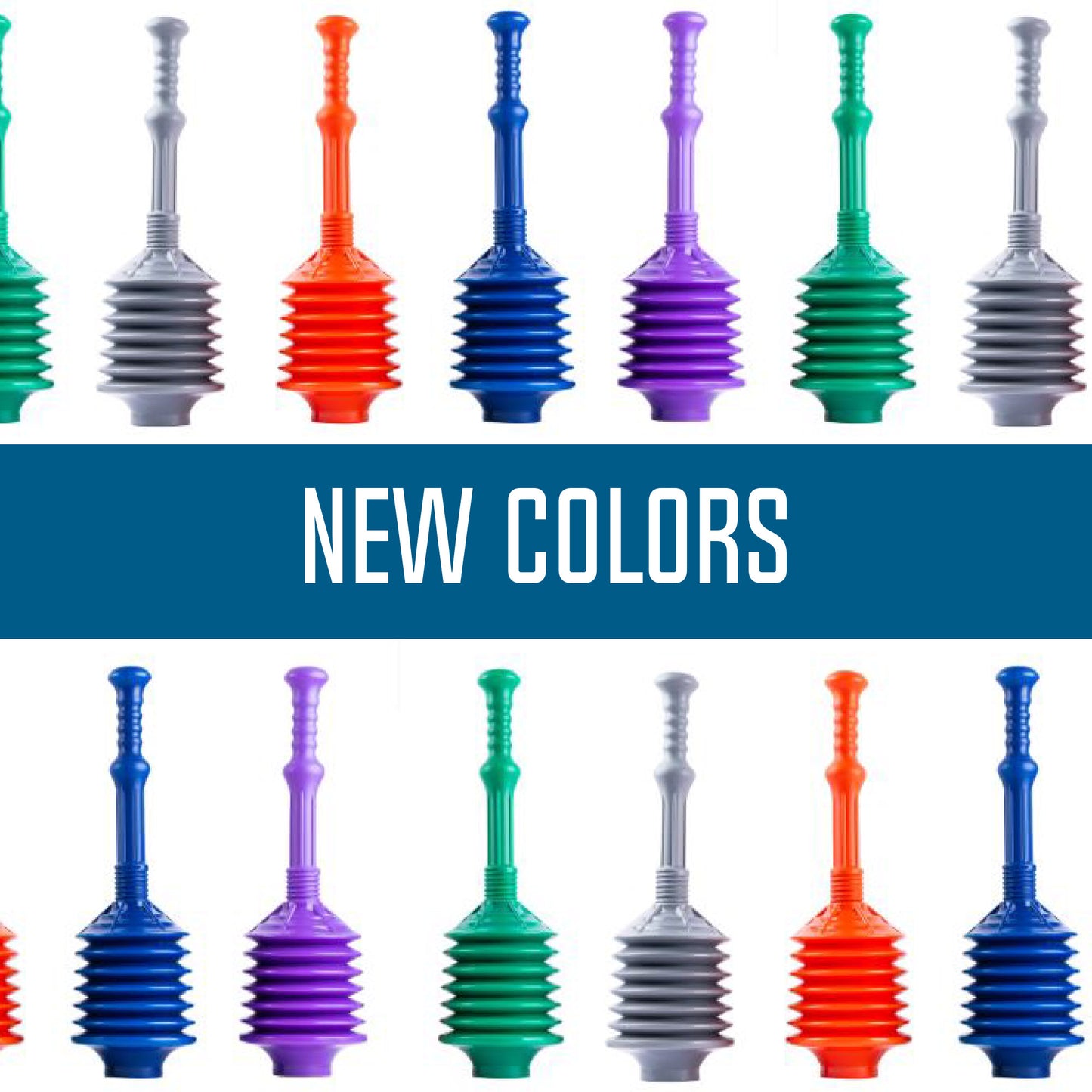 Bellows Accordion Toilet Plunger (Blue) - Utility sinks vanites Tehila