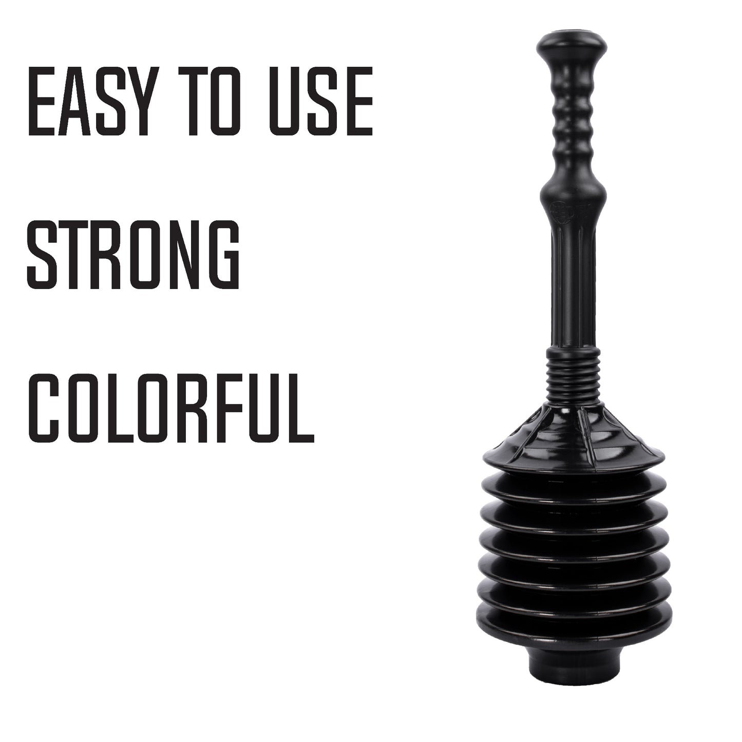 Bellows Accordion Toilet Plunger (Black) - Utility sinks vanites Tehila