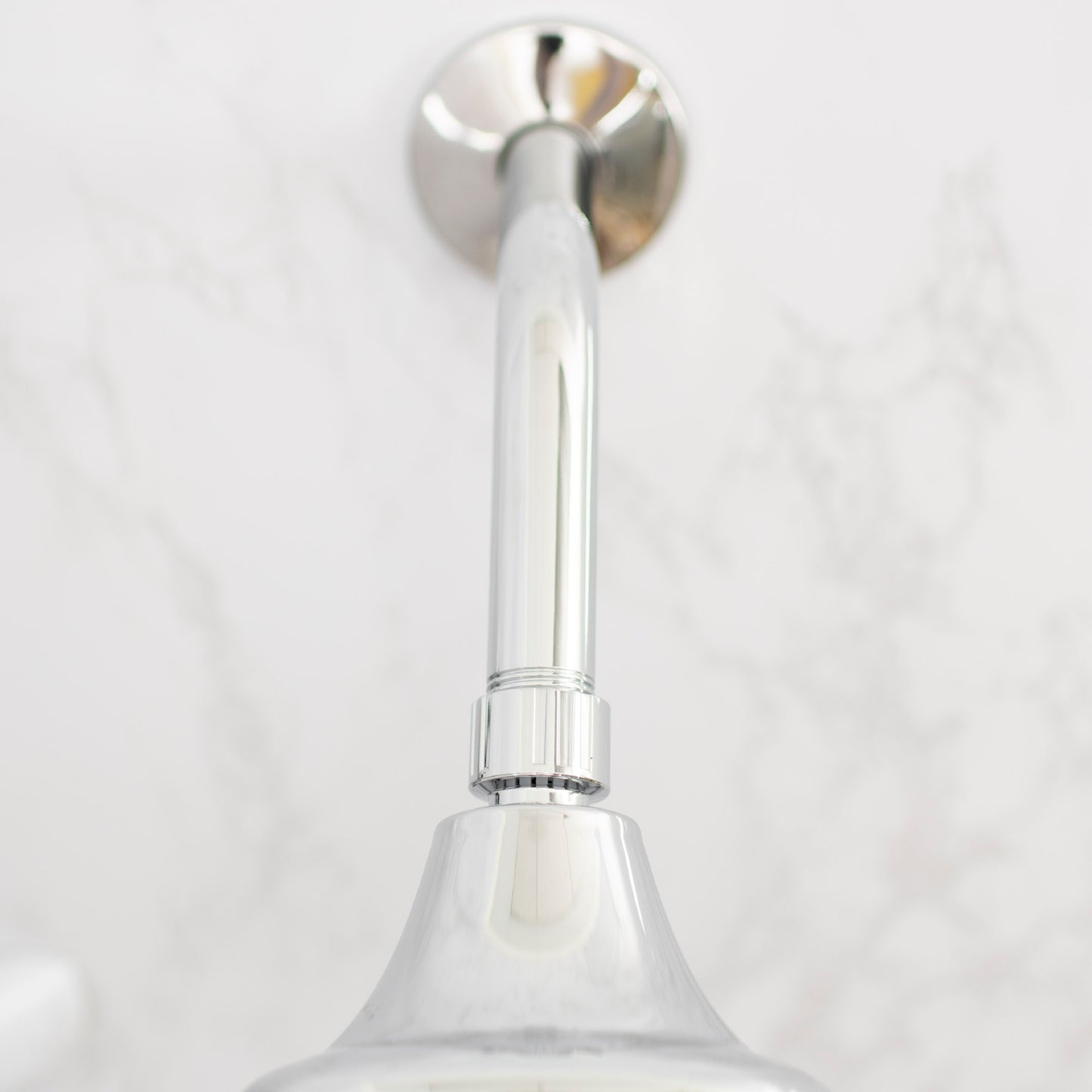 8 in. Stainless Steel Shower Head Extension Arm with Flange (Chrome Finish) - Utility sinks vanites Tehila