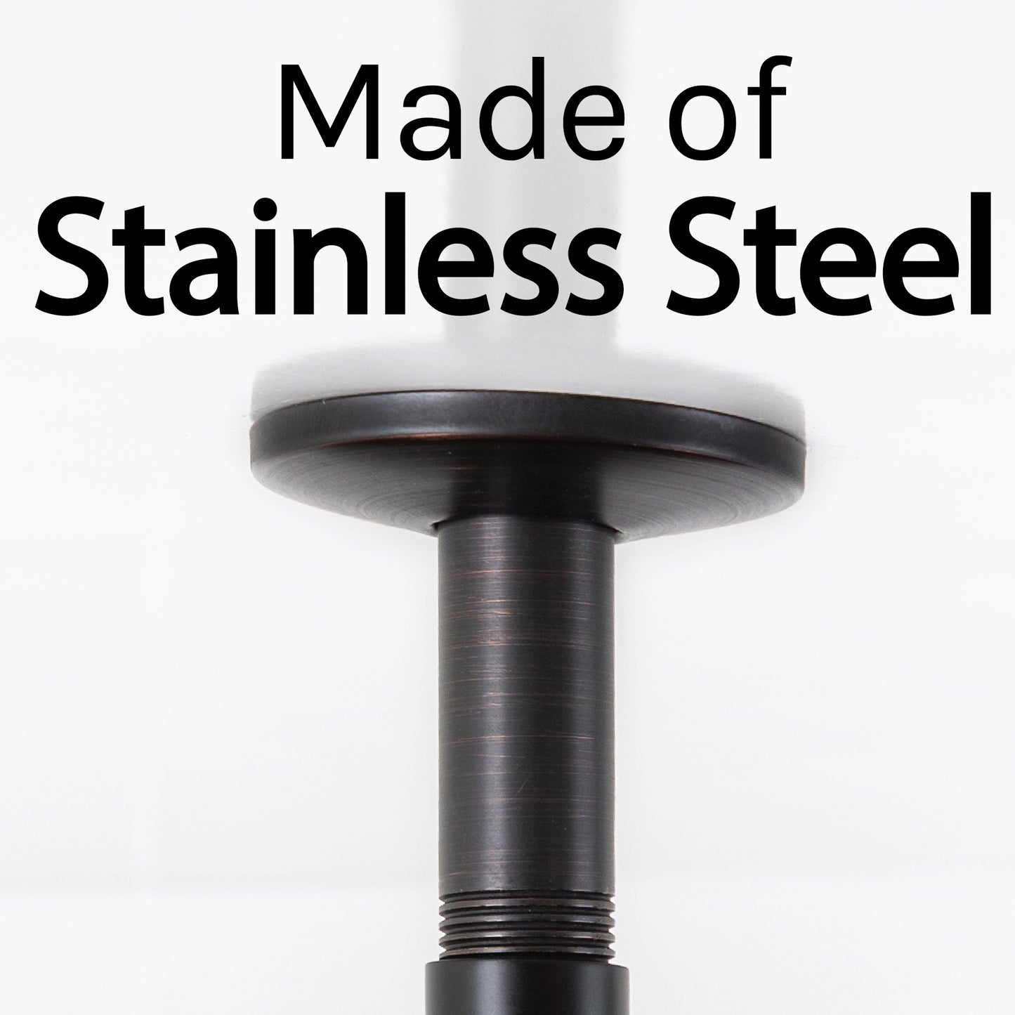 3 in. Shower Arm for Ceiling-Mounted Rainfall Showerhead (Oil-Rubbed Bronze Finish) - Utility sinks vanites Tehila