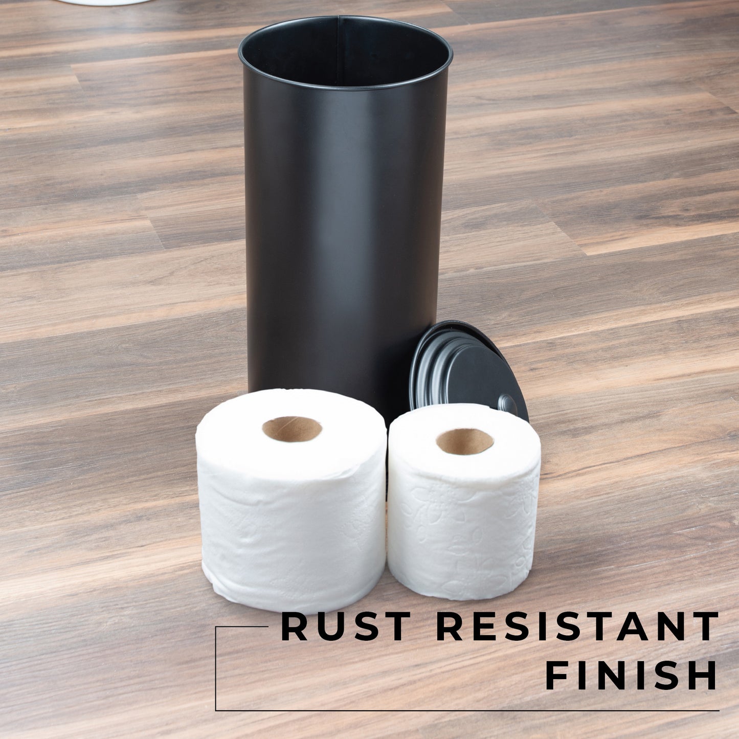 Freestanding Extra Large Toilet Paper Holder (Matte Black Finish) - Utility sinks vanites Tehila