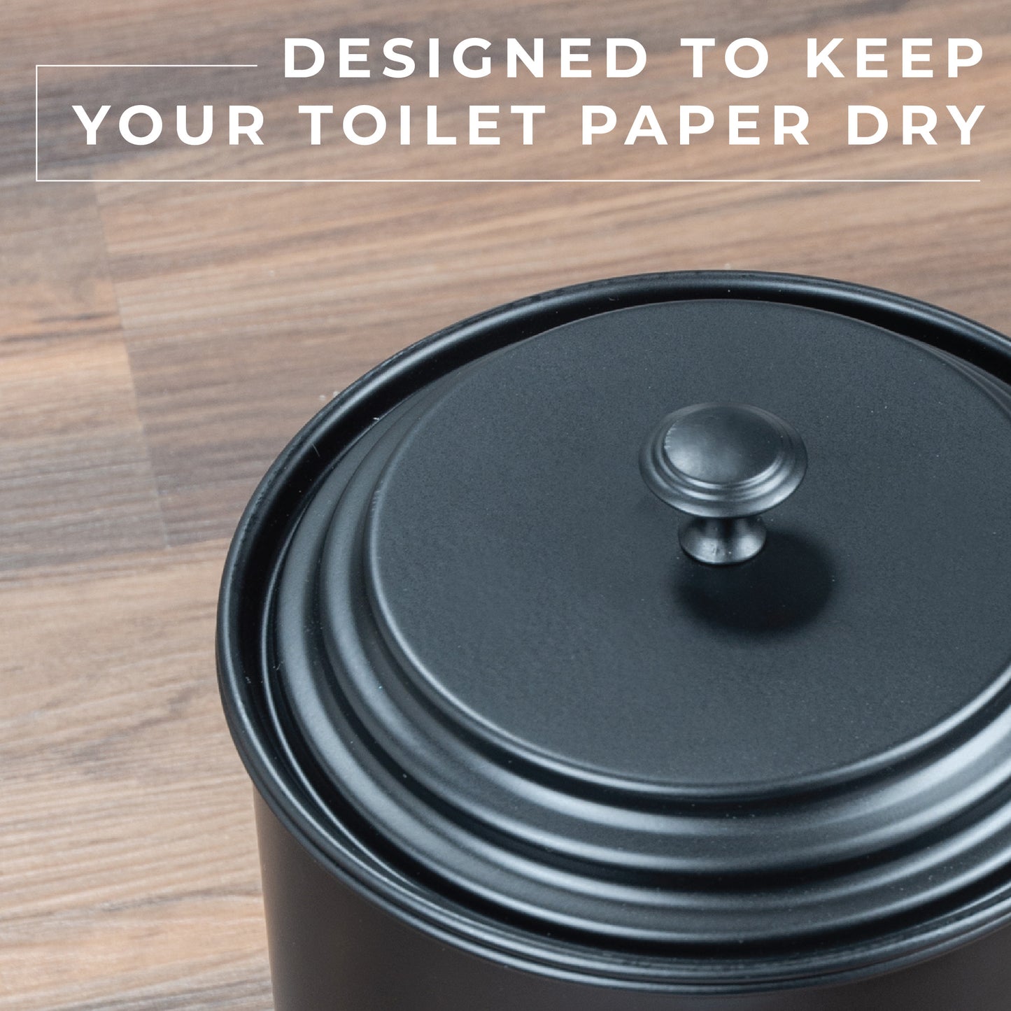 Freestanding Extra Large Toilet Paper Holder (Matte Black Finish) - Utility sinks vanites Tehila