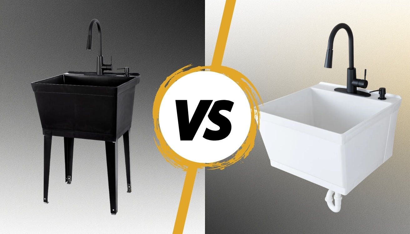 Freestanding vs Wall-Mounted vs Cabinet Utility Sinks