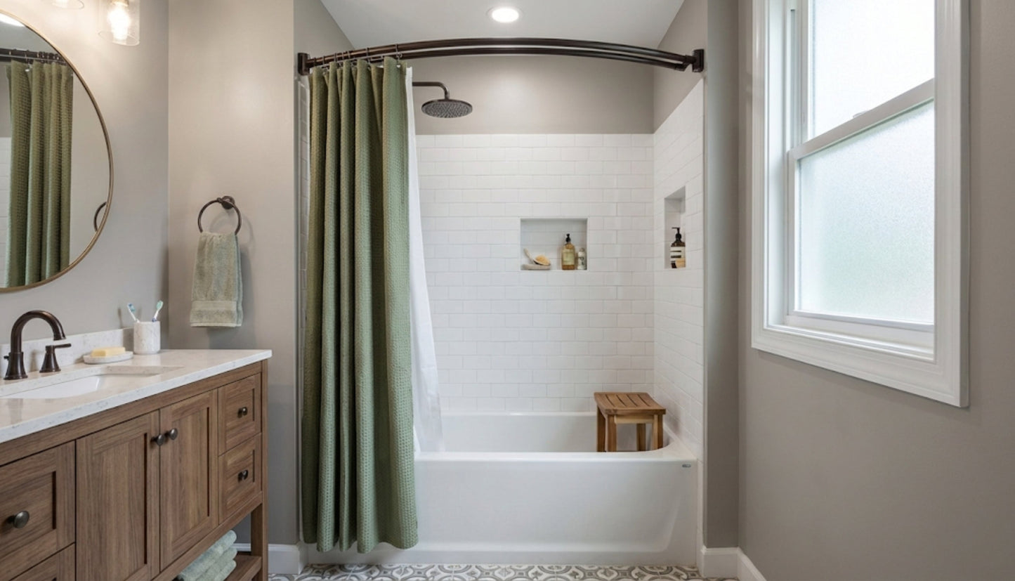 How Curved Shower Rods Improve Bathroom Comfort