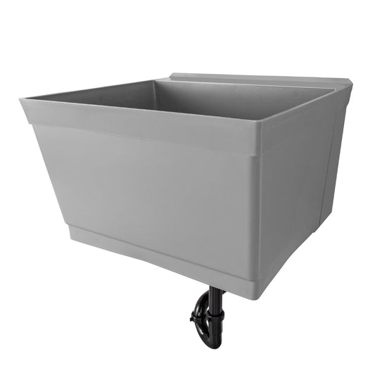Fregadero de pared Tehila Standard, gris, sin líneas de suministro