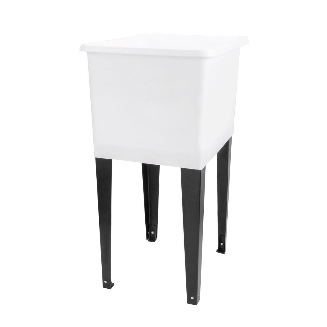 Tehila Space Saver Freestanding White Utility Sink - Utility-Sink.com