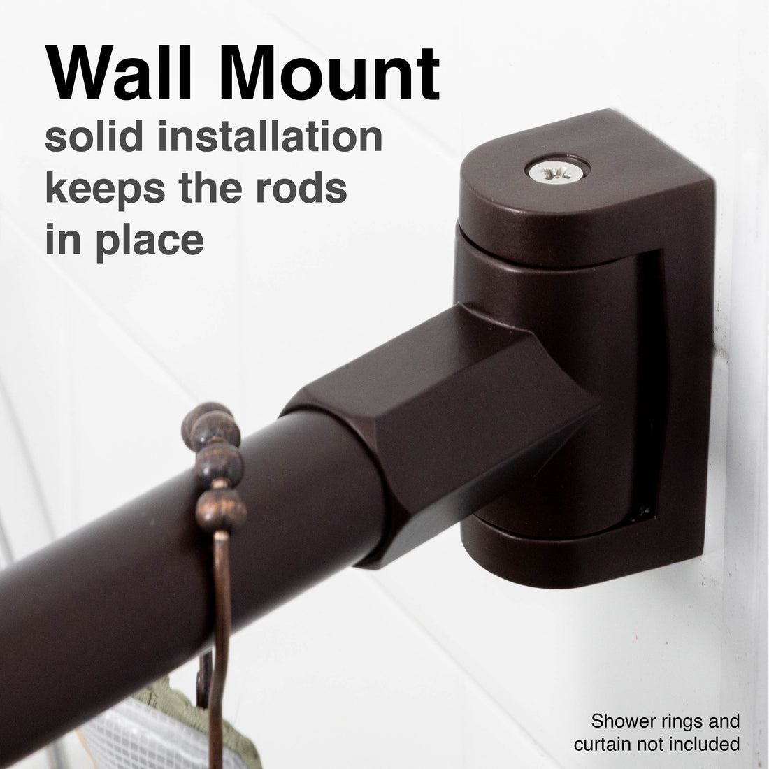 36 in. to 61 in. Curved Shower Rod (Oil-Rubbed Bronze Finish) - Utility-Sink.com