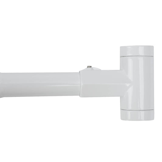 36 in. to 61 in. Curved Shower Rod (White Finish) - Utility-Sink.com