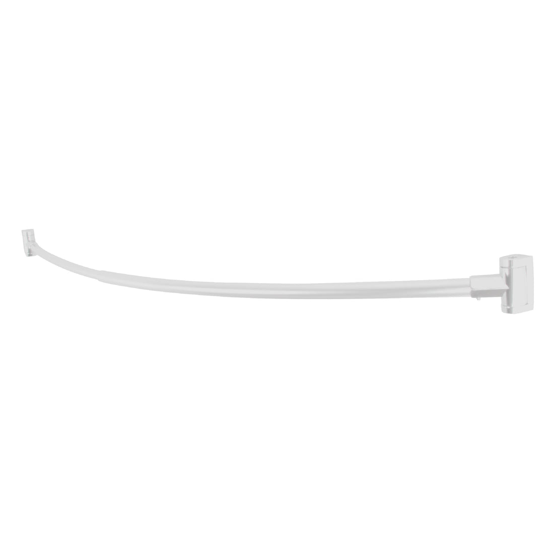 36 in. to 61 in. Curved Shower Rod (White Finish) - Utility-Sink.com