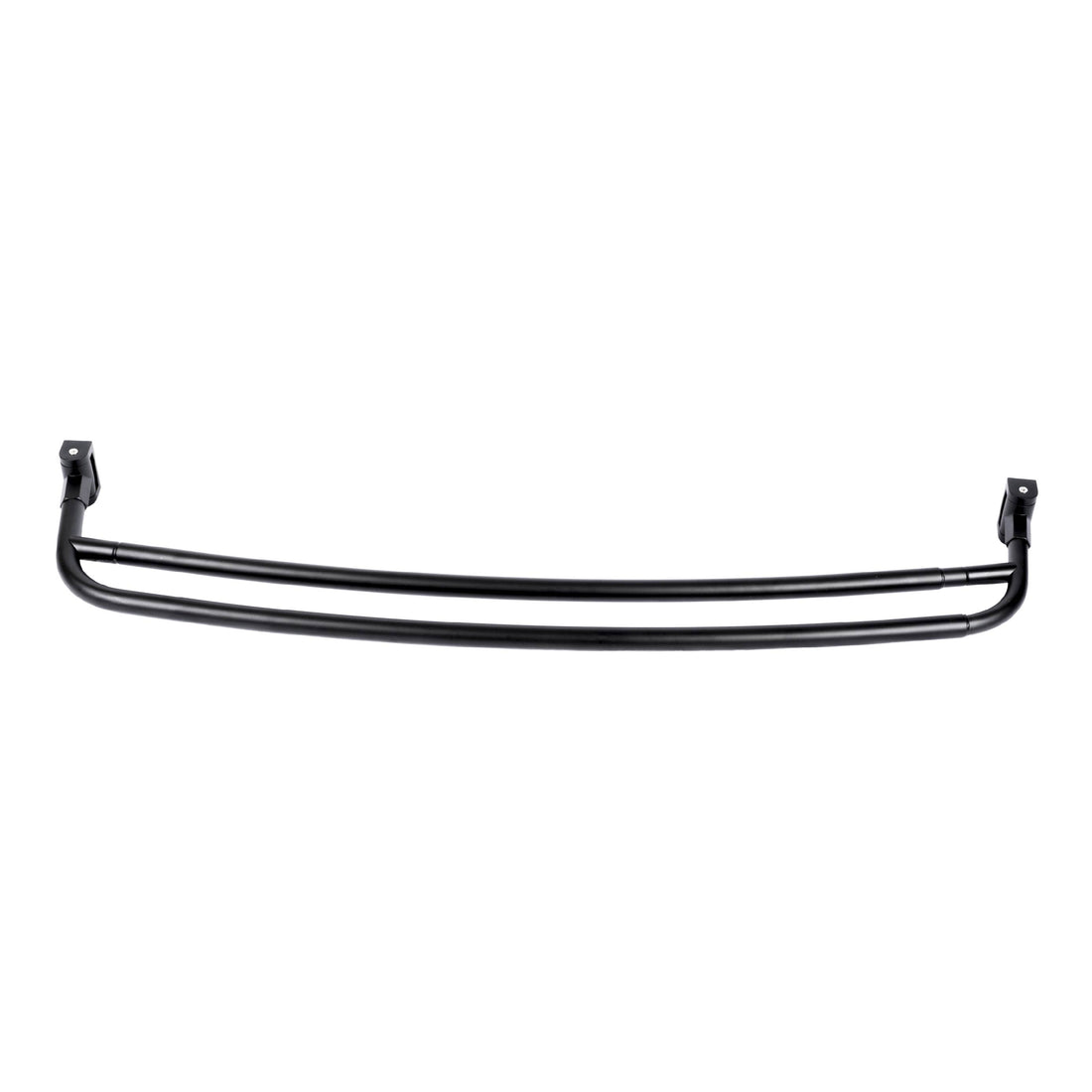 44 in. to 70 in. Double Curved Shower Rod (Matte Black Finish) - Utility-Sink.com