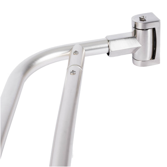44 in. to 70 in. Double Curved Shower Rod (Brushed Nickel Finish) - Utility-Sink.com