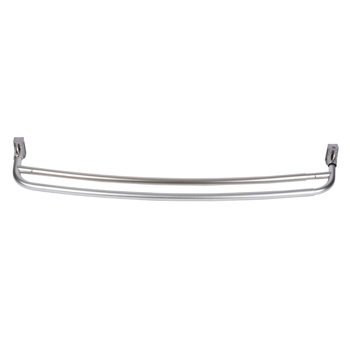 44 in. to 70 in. Double Curved Shower Rod (Brushed Nickel Finish) - Utility-Sink.com