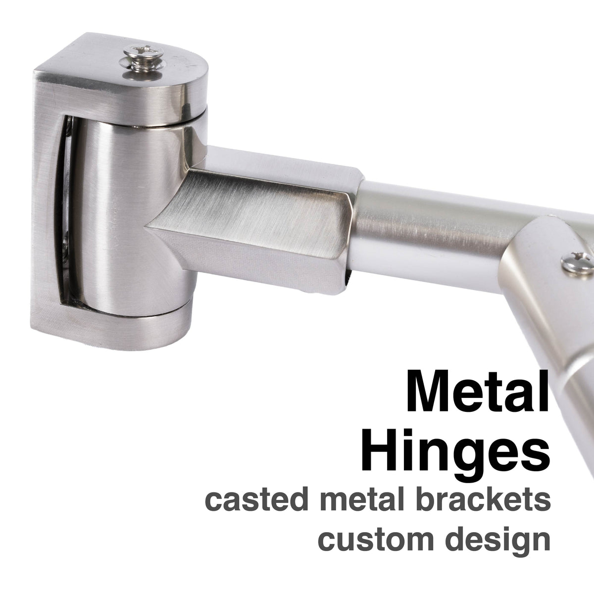 44 in. to 70 in. Double Curved Shower Rod (Brushed Nickel Finish) - Utility-Sink.com