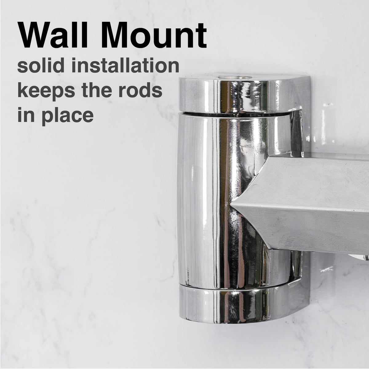 44 in. to 70 in. Double Curved Shower Rod (Chrome Finish) - Utility-Sink.com
