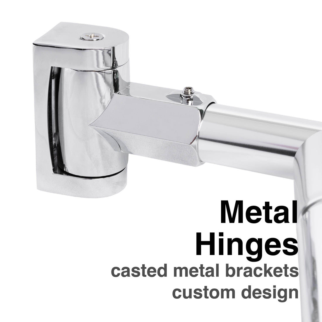44 in. to 70 in. Double Curved Shower Rod (Chrome Finish) - Utility-Sink.com