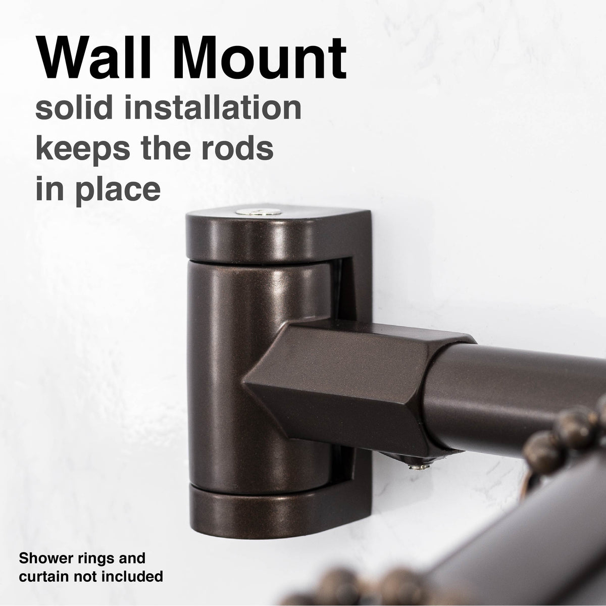 44 in. to 70 in. Double Curved Shower Rod (Oil-Rubbed Bronze Finish) - Utility-Sink.com