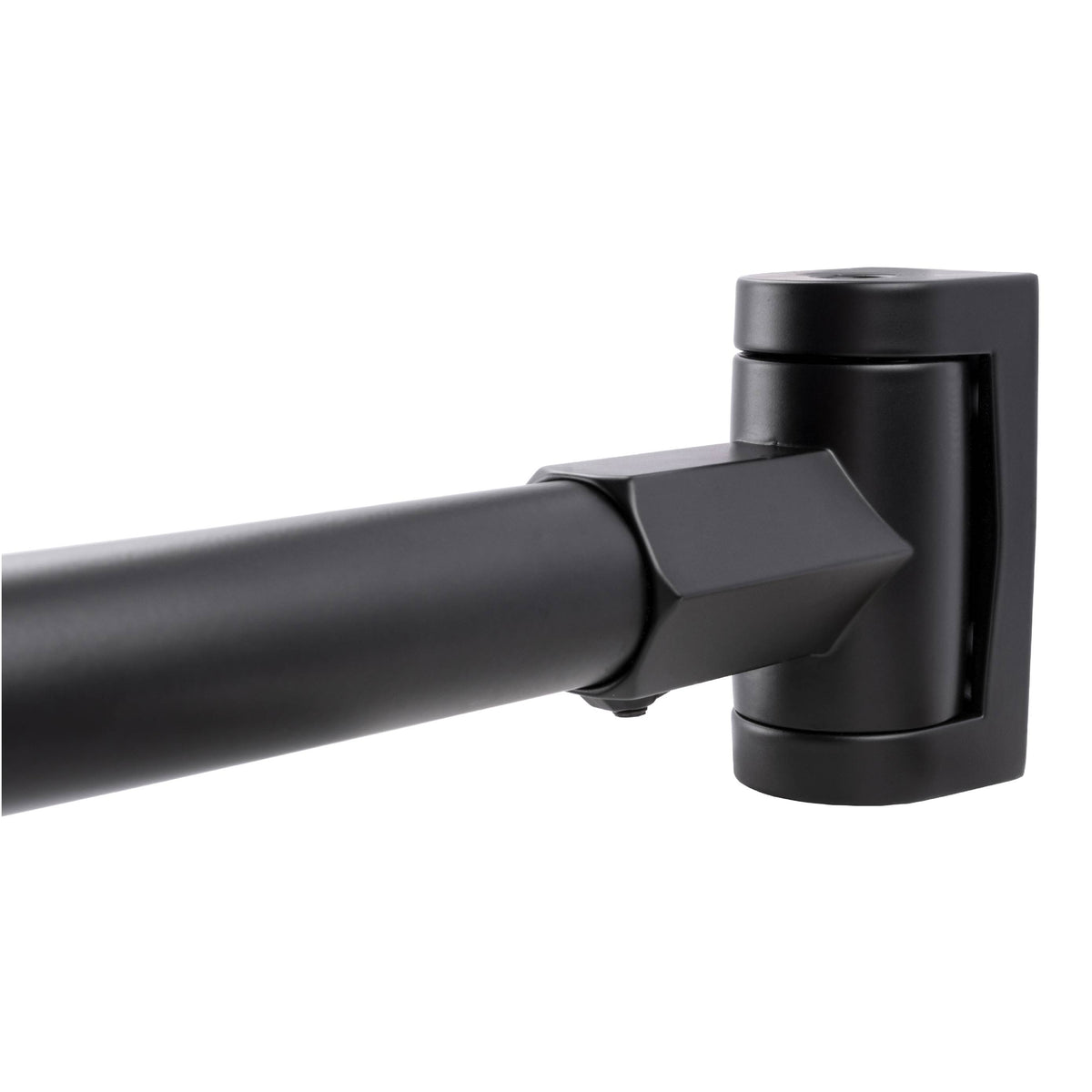 36 in. to 61 in. Curved Shower Rod (Black Finish) - Utility-Sink.com