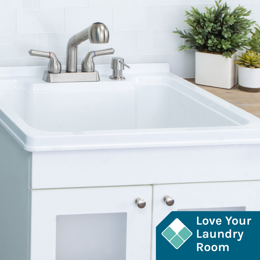 Tehila Stainless Steel Finish Pull-Out Faucet - Utility sinks vanites Tehila