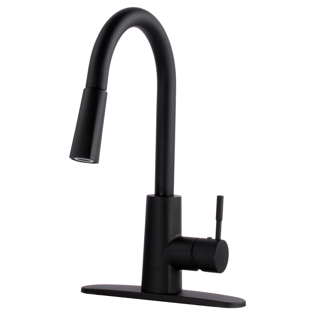 Tehila Black Finish High-Arc Pull-Down Faucet - Utility sinks vanites Tehila