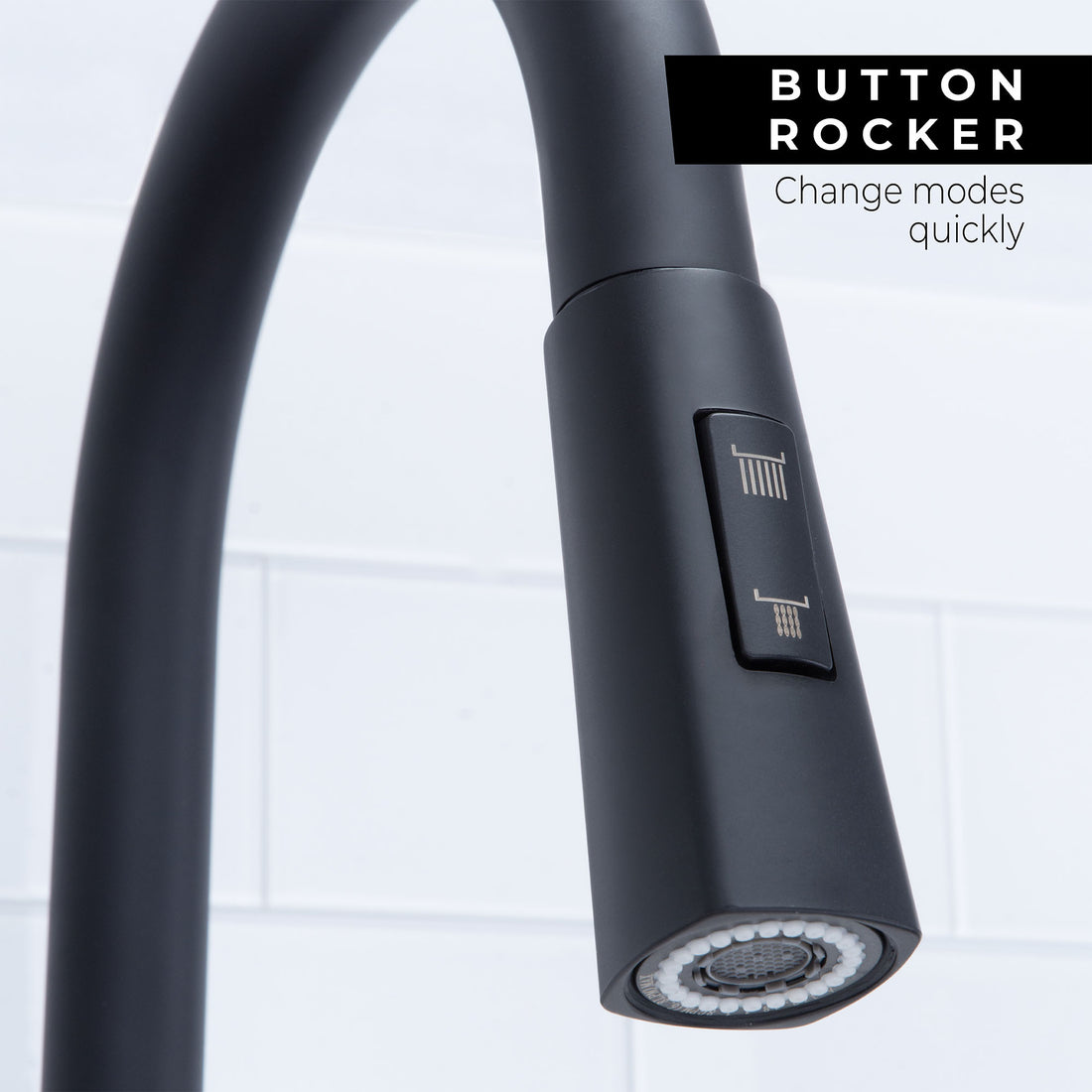 Tehila Black Finish High-Arc Pull-Down Faucet - Utility sinks vanites Tehila