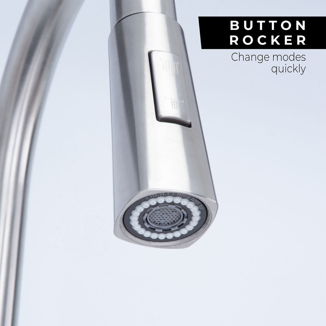 Tehila Stainless Steel Finish High-Arc Pull-Down Faucet - Utility sinks vanites Tehila