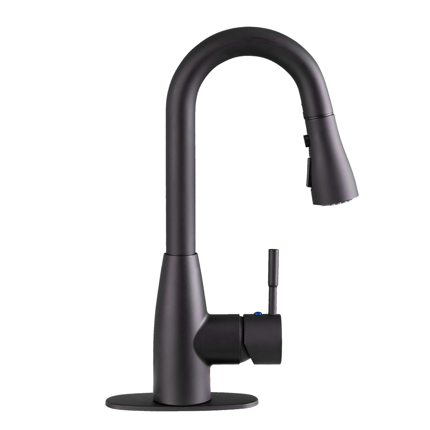Tehila Black Finish Low Profile Pull-Down Faucet - Utility sinks vanites Tehila