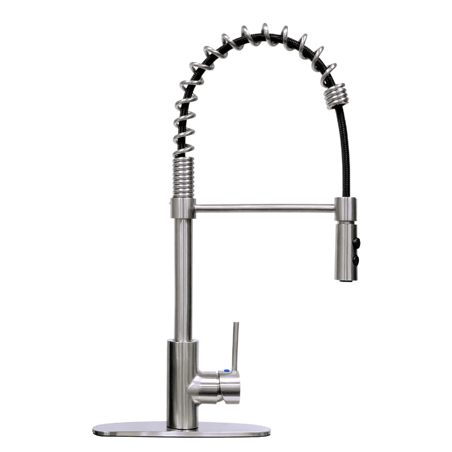 Tehila Stainless Steel Finish High Arc Coil Pull-Down Faucet - Utility sinks vanites Tehila