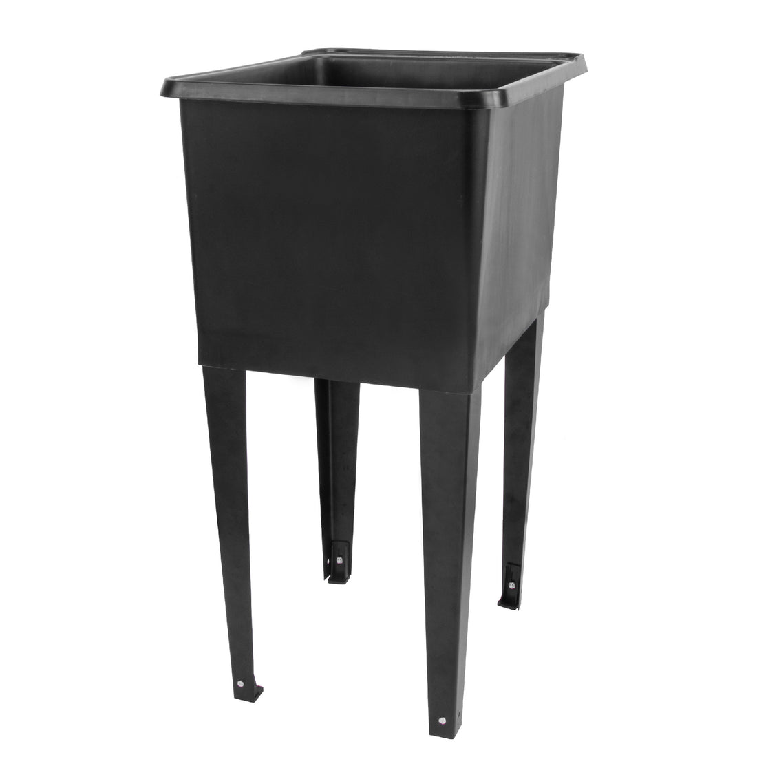 Tehila Space Saver Freestanding Black Utility Sink - Utility sinks vanites Tehila