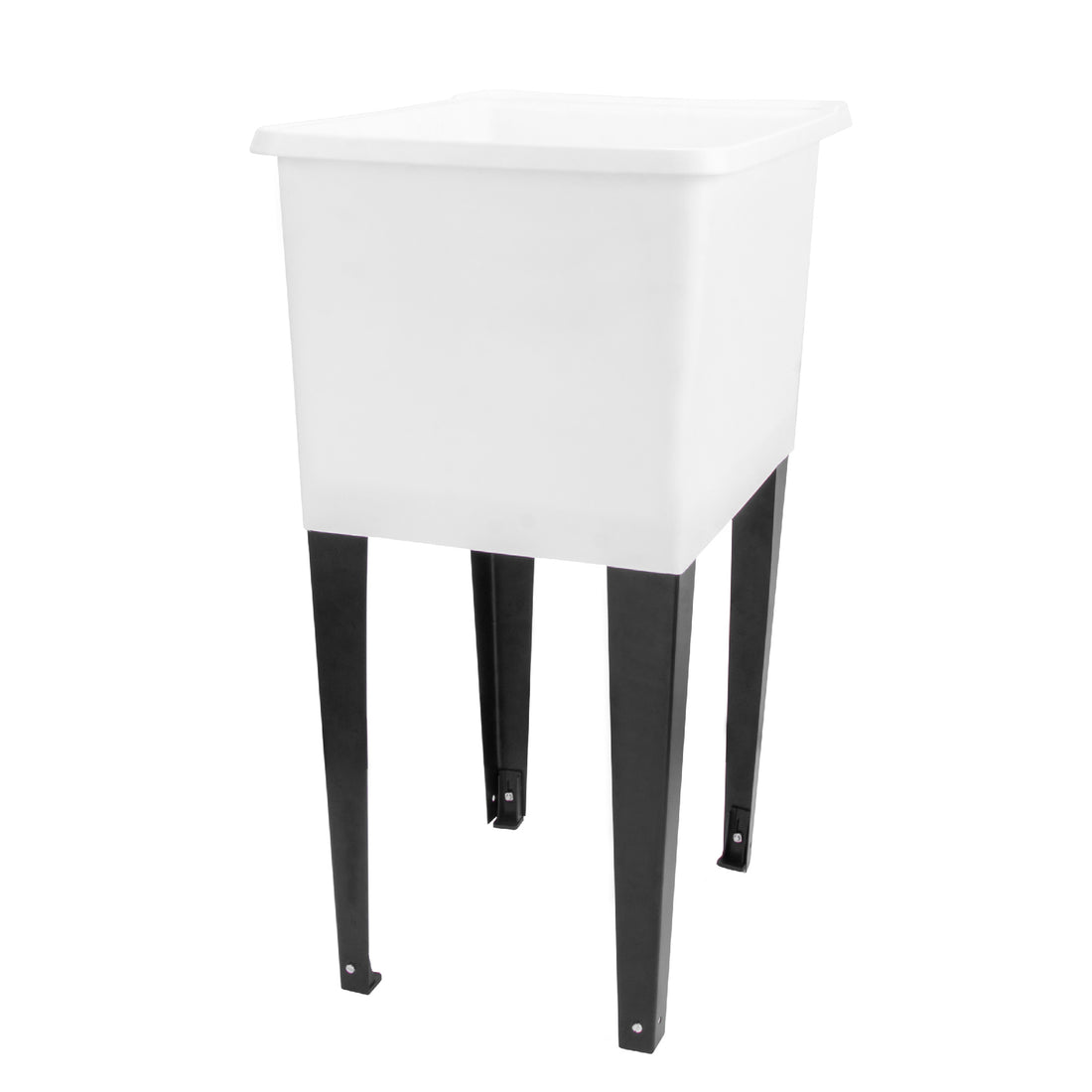 Tehila Space Saver Freestanding White Utility Sink - Utility sinks vanites Tehila