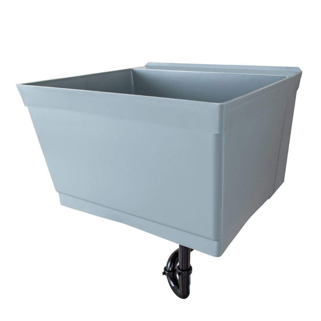 Grey Standard Utility Sink in white Canvas/background