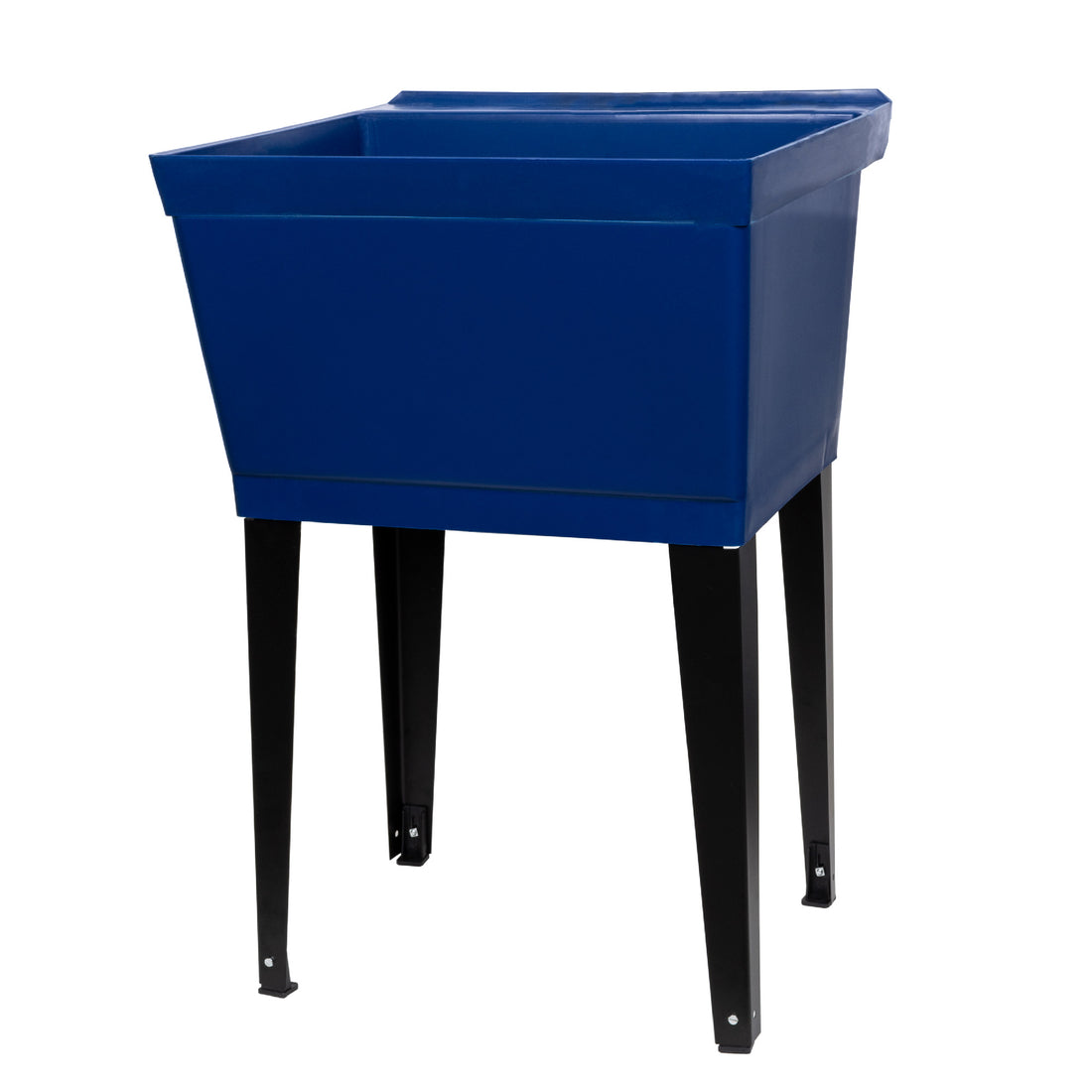 Tehila Standard Freestanding Blue Utility Sink with Black Legs, Water Supply Lines Included - Utility sinks vanites Tehila