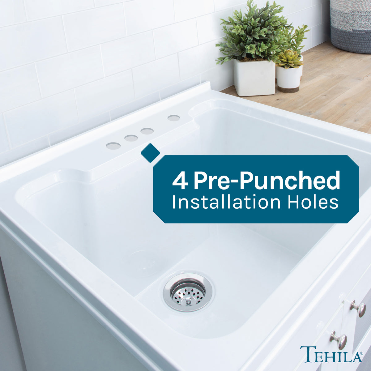 4 Pre-Punched Installation Holes