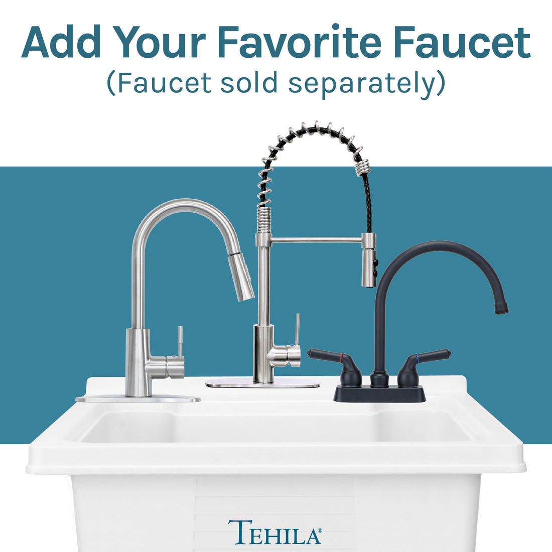 Utility Sink Add Your Favorite Faucet(Faucet sold separately)