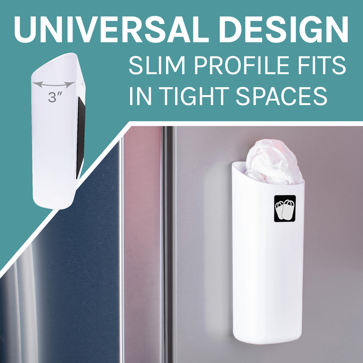 Magnetic Lint Bin Combo Pack (White) - Utility sinks vanites Tehila