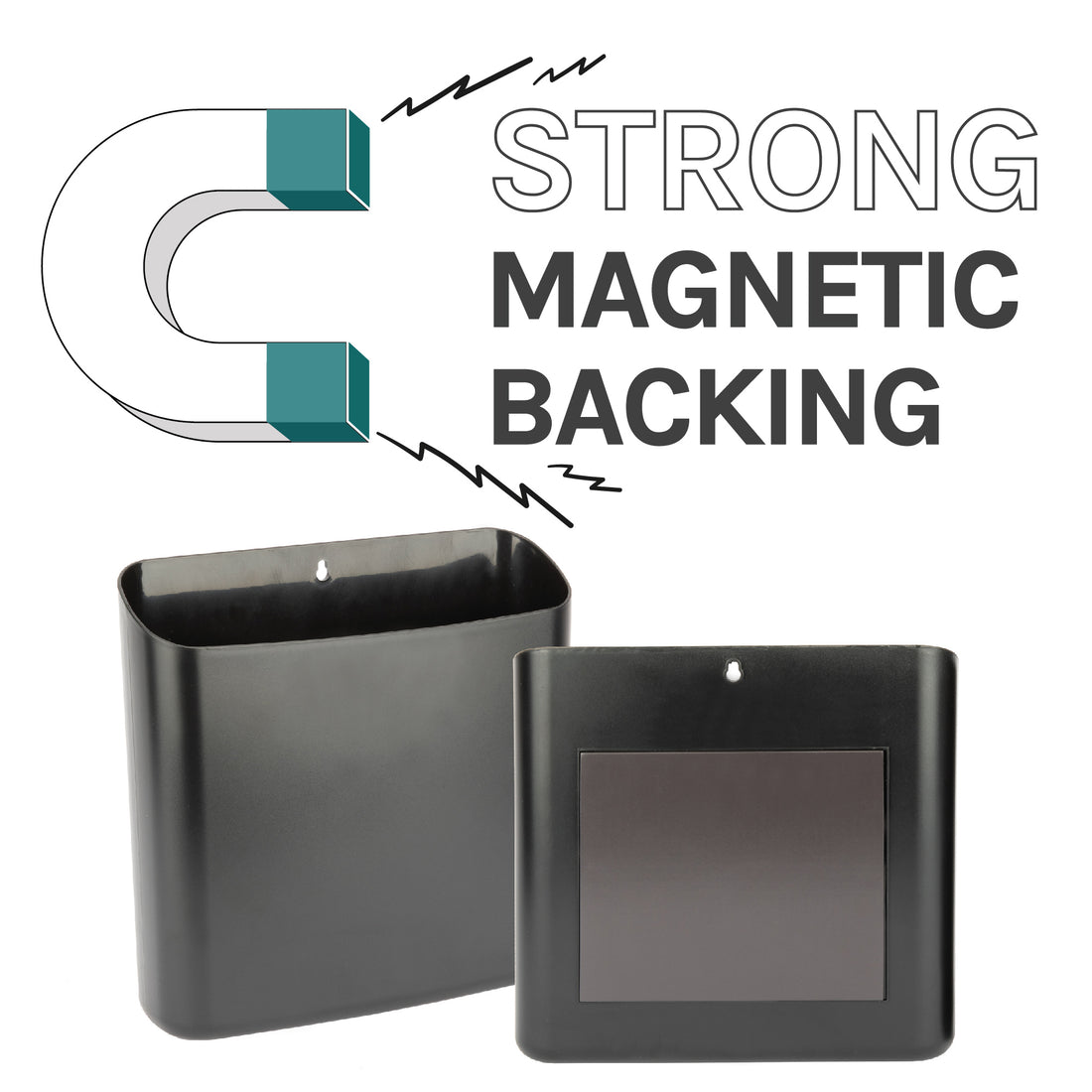 Large Magnetic Lint Bin (Black) - Utility sinks vanites Tehila