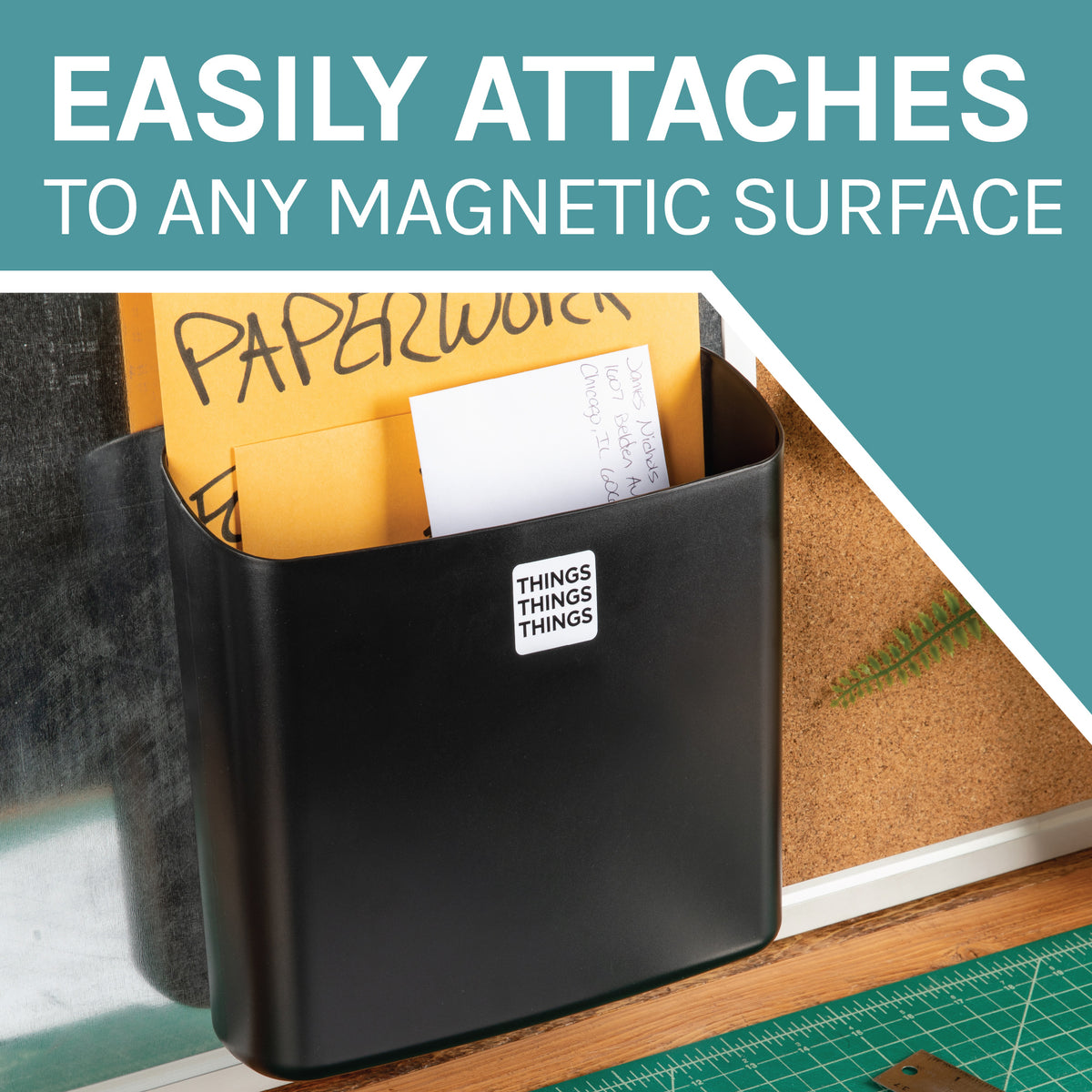 Large Magnetic Lint Bin (Black) - Utility sinks vanites Tehila
