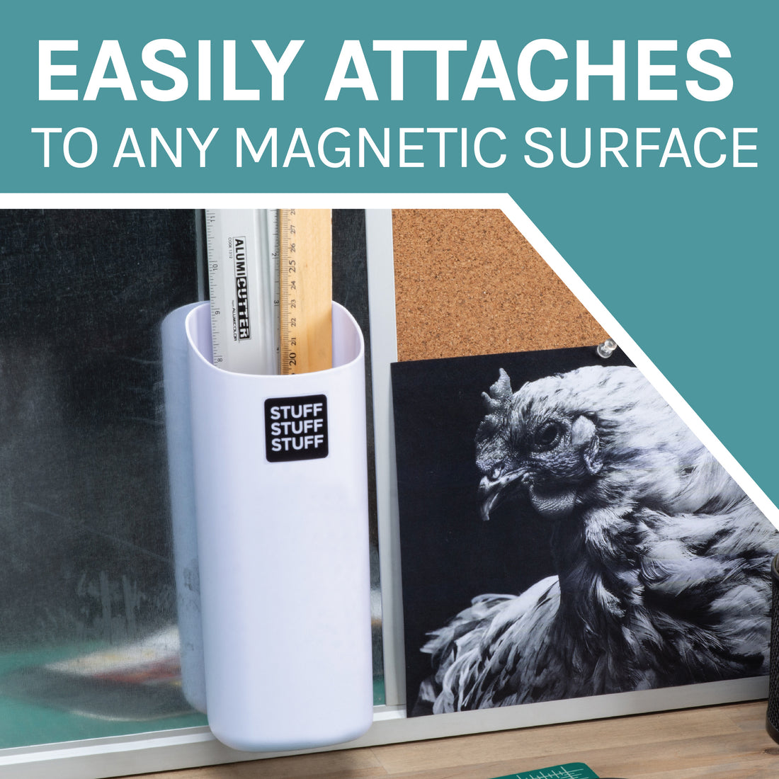 Small Magnetic Lint Bin (White) - Utility sinks vanites Tehila
